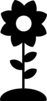 bloem glyph icoon vector