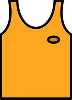 tank top lijn gevulde icoon vector