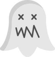 platte spookpictogram vector