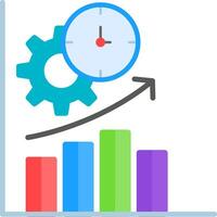 productiviteit plat pictogram vector