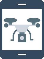 drone plat pictogram vector