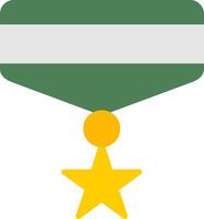 medaille plat icoon vector