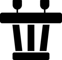 eettafel glyph icon vector