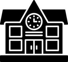 school glyph icoon vector