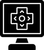 gaming glyph icoon vector