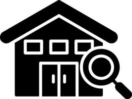 huis glyph icoon vector