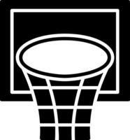 basketbal hoepel glyph icon vector