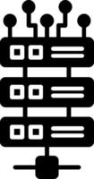 server glyph-pictogram vector