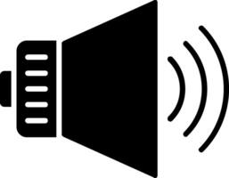 audio glyph-pictogram vector