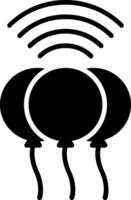 ballonnen glyph icoon vector