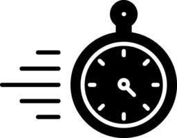 timer glyph icoon vector