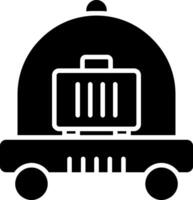winkelwagen glyph icoon vector