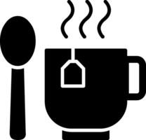 glyph-pictogram voor koffiekop vector