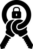 sleutelhanger glyph-pictogram vector