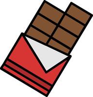 chocola lijn gevulde icoon vector