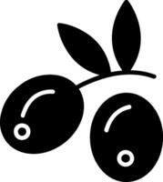 olijven glyph icoon vector