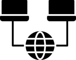 netwerk glyph-pictogram vector