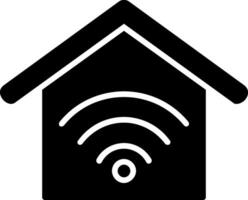 smart home glyph-pictogram vector