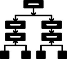 tijdlijn glyph-pictogram vector