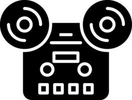 plakband glyph icoon vector