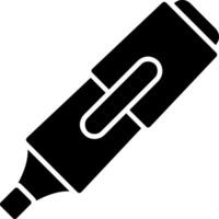 markeerstift glyph-pictogram vector