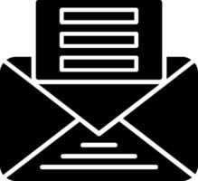 letter glyph icoon vector
