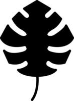 monstera glyph icoon vector