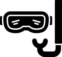glyph-pictogram voor bril vector