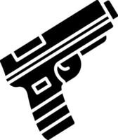 pistool glyph icoon vector