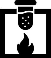 chemische glyph-pictogram vector