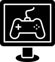 gaming glyph icoon vector