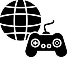 gaming glyph icoon vector