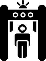 metaaldetector glyph-pictogram vector