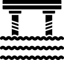 brug glyph icoon vector