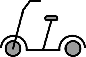 trap scooter lijn gevulde icoon vector