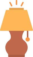 lamp plat pictogram vector