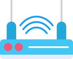 router apparaat vlak icoon vector