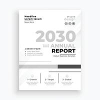 elegant bedrijf jaarlijks verslag doen van folder voor presenteren bedrijf gegevens vector