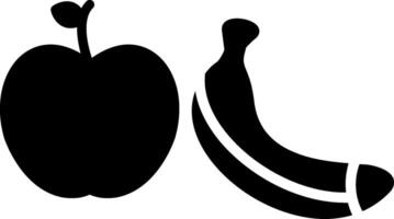 gezond aan het eten glyph icoon vector