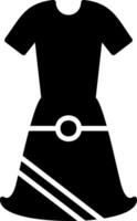 jurk glyph icoon vector