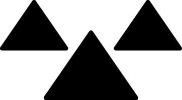 driehoeken glyph icoon vector