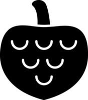 cherimoya glyph icoon vector