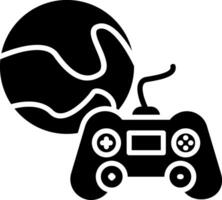 gaming glyph icoon vector