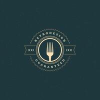 restaurant winkel ontwerp element in wijnoogst stijl voor logotype vector