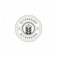 bier logotype ontwerp element in wijnoogst stijl insigne vector
