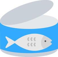 tonijn vlak icoon vector