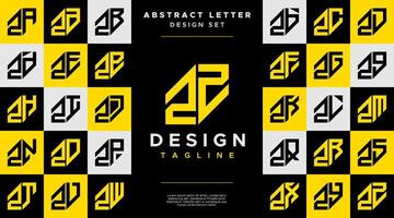 gemakkelijk bedrijf abstract brief z zz logo ontwerp reeks vector