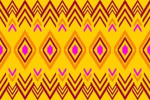 ikat naadloos patroon abstract achtergrond voor textiel ontwerp. kan worden gebruikt in kleding stof ontwerp voor kleren, inpakken, tapijt, mode, textiel, kleding stof, shirt, borduurwerk vector