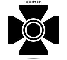 spotlight icoon, illustrator vector