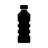 plastic fles silhouet icoon. drinken fles. vector